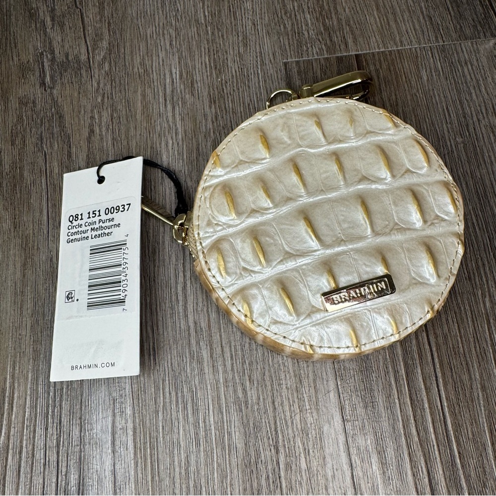 Brahmin Circle Coin Purse Leather Contour Melbourne